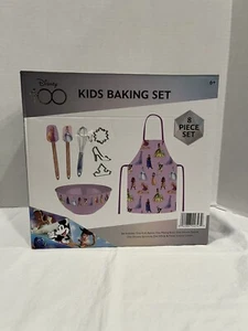 Disney 100th Anniversary 8-piece Kid’s Baking Set With Disney Princesses NIB - Picture 1 of 6