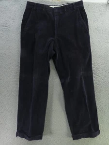 Berle Pants Mens 34x29 Purple Corduroy Flat Front Straight Straight Leg USA - Picture 1 of 8