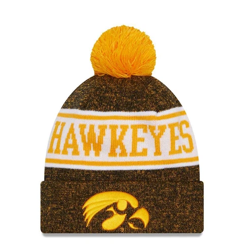 Iowa Hawkeyes New Era Youth Banner Knit Beanie Cover
