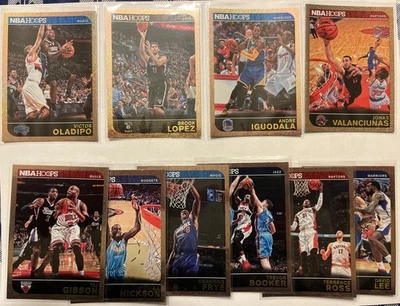 2014-15 NBA Hoops - Gold Parallel- Andre Iguodala / Brook Lopez / Victor Oladipo - Image 1 of 2