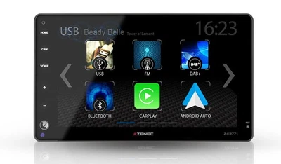 ZENEC Z-E3771 1-DIN DAB+ Infotainer Autoradio Bluetooth CarPlay 4x50 Watt GAA - Bild 1 von 4