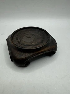 Asian Antique Wood Stand for Porcelain Figurine or Vase – 19th/20th Century (021 - Picture 1 of 8