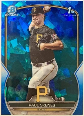Paul Skenes 2023 Bowman Draft Sapphire 1st Chrome BDC-14 Rookie Pirates Cy Young - Image 1 of 3