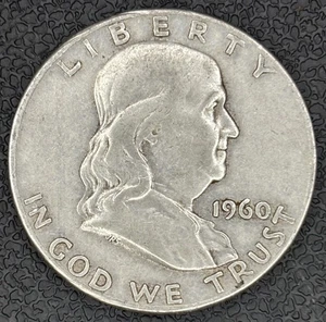 1960-D Franklin Half Dollar ~ 90% Silber ~ B-3141 - Bild 1 von 2