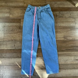 VINTAGE Perujia Damenjeans 14 hoher Bund helle Waschung spitz zulaufendes Bein hergestellt in den USA #13022 - Bild 1 von 9