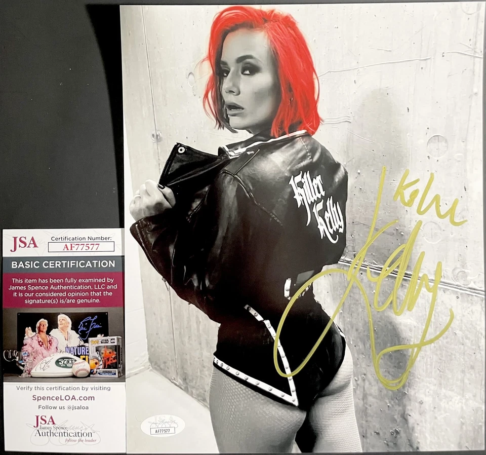 Фотография IMPACT Wrestling Klockout Kelly с автографом прожектора 8x10 B сертификат подлинности JSA - Изображение 1 из 1