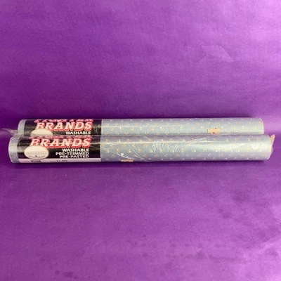 Vtg Wallpaper Coloroll Fighter Brands Retro 70s 80s 2 rolls flowers Ashlyn - Image 1 of 4