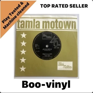 Four Tops ~ What Is A Man 7” Tamla Motown Vinyl Record EX / VG+ - Imagen 1 de 6