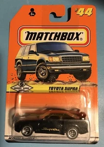 Matchbox - #44 - Toyota Supra - RARA TARJETA COMPLETA VERSIÓN INTERNACIONAL - con protector - Imagen 1 de 5