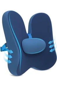 New Lumbar Support Pillow for Pain Relief And Lower Back Support Pillow (Blue) - Picture 1 of 7