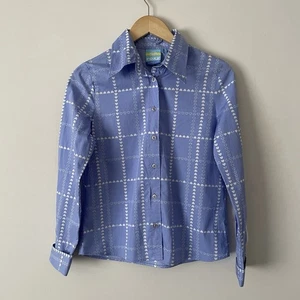 Quiksilver Roxy Lite Blau Weiß Herzen Damen Shirt Größe 3 Langarm 34 Brustumfang - Bild 1 von 8