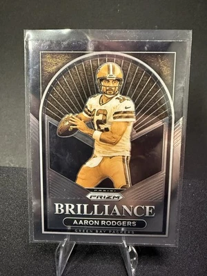 2022 Panini Prizm #B-6 Aaron Rodgers Brilliance Green Bay Packers - Image 1 of 2