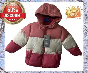 Chaqueta acolchada Swiss Tech bebé talla 18 meses niñas con capucha color malva brillante - Imagen 1 de 14