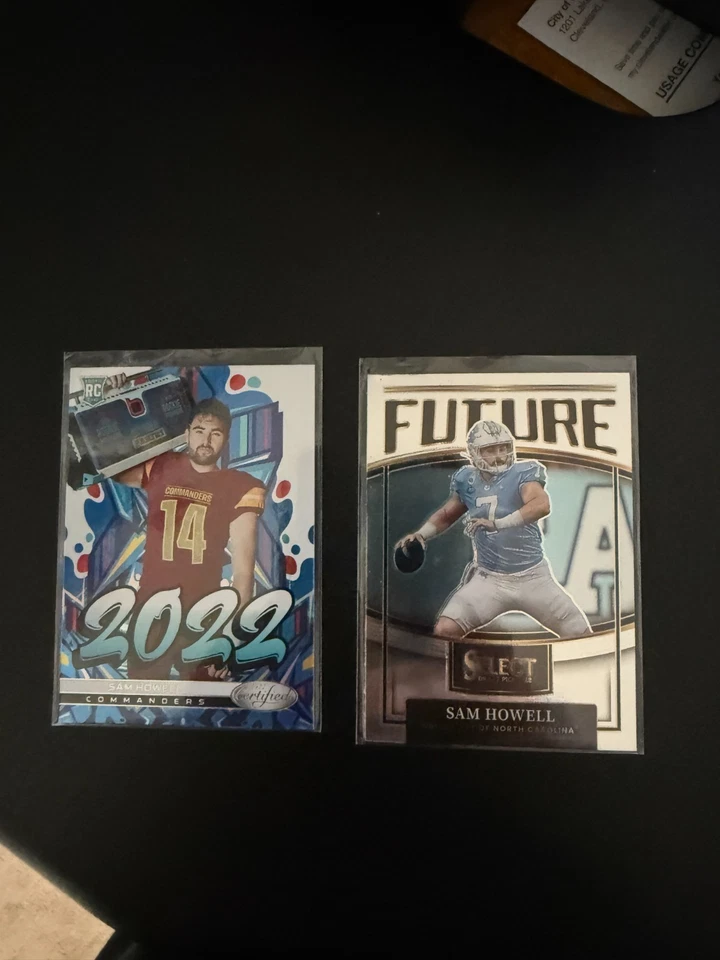 2022 Certified 2022-4 & Select Draft Picks #F-SH  Sam Howell (RC) Commanders - Image 1 of 2