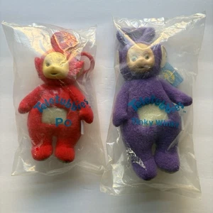 Vintage New Teletubbies Po Tinky Winky Avon 1999 Plush Keychain Coin Purse - Picture 1 of 6