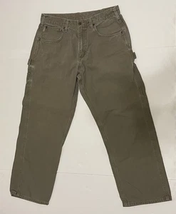Carhartt B159 Mus Pants Loose Fit Mens 33x30 Capenter Canvas Beige - Picture 1 of 6