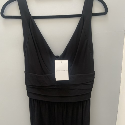 ELEGANTE ABITO NERO BALENCIAGA TAGLIA UK 12 EU 40