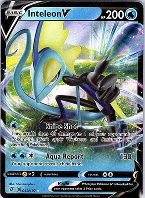 Inteleon V 049/192 SWSH02: Rebel Clash Holo Ultra Rare NM - Image 1 of 2