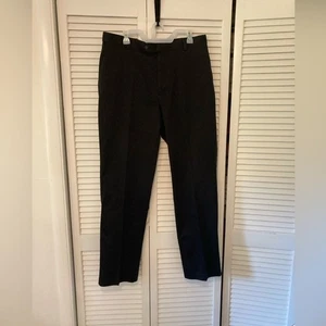 Roundtree & Yorke Men's Cotton Black Comfort Waist Ultimate Expander Pants 36x34 - Picture 1 of 4