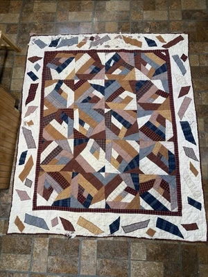 Patch Magic Vintage Star Quilt Cotton Tattered Rustic Primitive  - Image 1 of 4