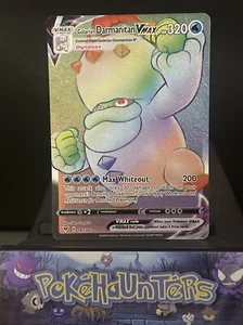 Pokemon Card Galarian Darmanitan VMAX 187/185 Vivid Voltage Secret Rare Played - Picture 1 of 3