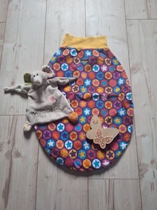 2er Set Schlafsack Pucksack Mädchen / Junge Unisex Gr. 60cm (50/56) Handmade - Bild 1 von 9