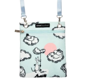 Neck bag Moomin over the clowds, turqoise, 17 x 21 cm - Nordicbuddies - Picture 1 of 1