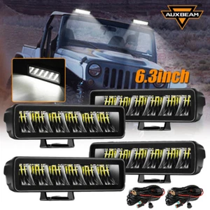 AUXBEAM 4X 6inch 120W Strip LED Work Light Bar Offroad Truck Driving Fog Lights - Picture 1 of 12