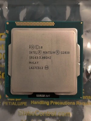 Intel Pentium G2030 Dual-Core 3Ghz LGA1155 Desktop CPU Processor SR163 - Image 1 of 2