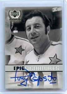 1999-00 Upper Deck Century Legends Epic Signatures #TE Tony Esposito - Picture 1 of 2