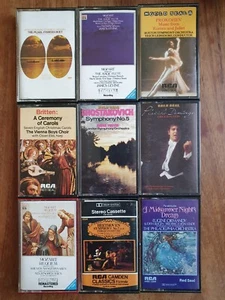 Lot of RCA Records Classical Tape Cassettes x 9 Levine, Reiner, Leinsdorf - Picture 1 of 5