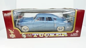 1948 TUCKER ROAD LEGENDS METALLIC BLUE FASTBACK SEDAN 1:18 DIECAST MODEL CAR - Picture 1 of 6