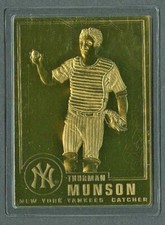 Thurman Munson Danbury Mint Sealed 22 kt Gold Card #42