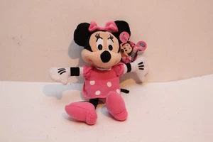 VINTAGE AUTHENTIC DISNEY MINNIE MOUSE PINK DRESS 8" STUFFED ANIMAL PLUSH TOY - Picture 1 of 10