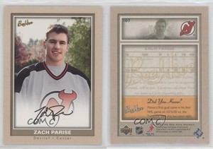 2005-06 Upper Deck Bee Hive Beige Zach Parise #107 Rookie RC