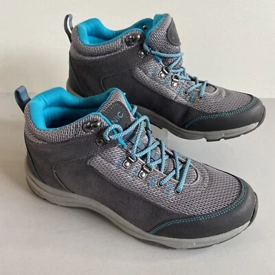 Botas de senderismo Vionic para mujer talla 10 W ciprés con cordones al aire libre gris azulado Foto 1 de 4