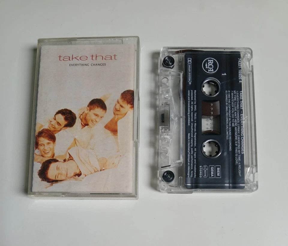 TAKE THAT EVERYTHING CHANGES CASSETTE TAPE ALBUM RCA 1993 - Image 1 of 1