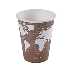 ECO PRODUCTS Compostable Disposable World Art 8oz Small Coffee Cups, Case of ... - Picture 1 of 8