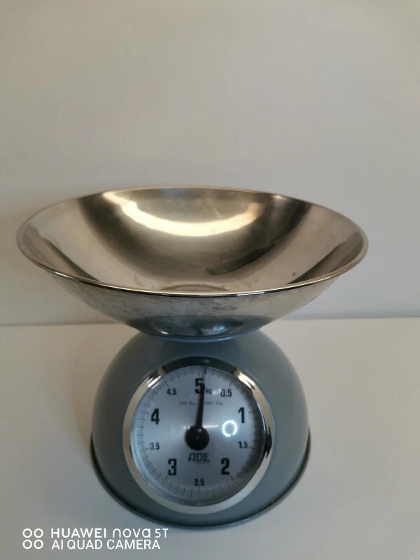 ***Nostalgie Reto*Mechanisch ADE KM 864 Luisa Küchenwaage grau*Metall*Analog*** - Bild 1 von 1