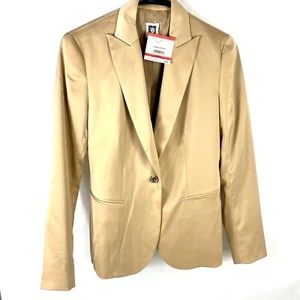 ANNE KLEIN Women's Mint Green Blazer - Lined Suit Jacket - 2 Button - Size XS - Picture 1 of 13