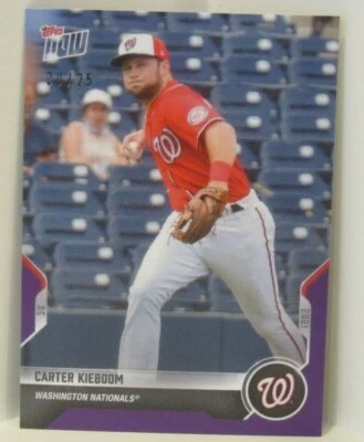 Carter Kieboom 2021 Topps Now Road To Opening Day Washington Nationals #20/25 - Image 1 of 2