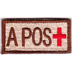 Blood Type A Positive Desert Patch Hook And Loop - Picture 1 of 6