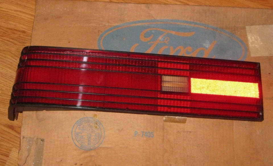 NOS 1981-1982 Mercury Lynx left rear taillight lens, in box - Image 1 of 3