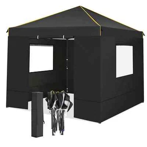 10x10 Waterproof Pop Up Canopy Tent with Mesh Windows & Carry Bag - Picture 1 of 9