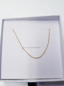 OAK AND LUNA CABLE CHAIN NECKLACE - GOLD PLATING 16"- 18" - Picture 1 of 5