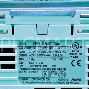 (GEBRAUCHT) Yaskawa CIMR-JT2A0010BAA WECHSELRICHTER Kostenloser "FedEx" intl' Versand! - Bild 1 von 6