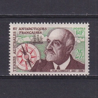 TAAF 1961, Sc# 21, CV $27, Commander Jean Charcot, MH - Image 1 of 2