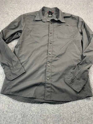 Camisa Gerry Para Hombre Mediana Negra Cuadros Manga Larga Abotonada Bolsillo Exterior Foto 1 de 4