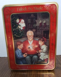 Oreo Cookies Unlock The Magic 1994 Grandfather Remembers Christmas Tin - Picture 1 of 11
