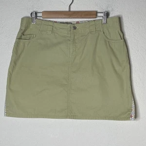 Minifalda Toad & Co Pana Detalles Florales Talla 8 Verde Cremallera - Imagen 1 de 13